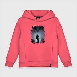 Толстовка оверсайз детская ВЕДЬМАК, цвет: коралловый