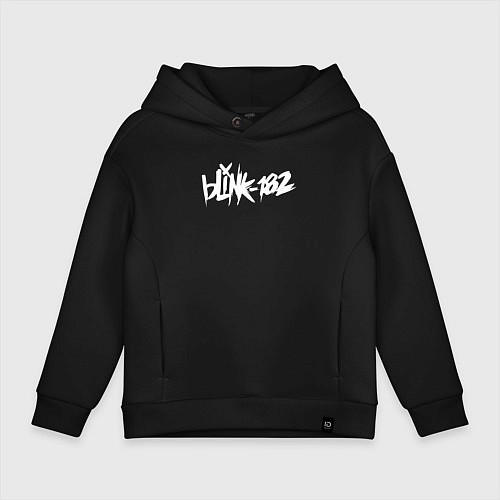 Детское худи оверсайз Blink 182 / Черный – фото 1