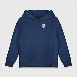 Толстовка оверсайз детская BMW LOGO 2020, цвет: тёмно-синий