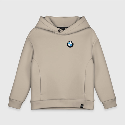 Детское худи оверсайз BMW / Миндальный – фото 1