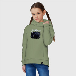 Толстовка оверсайз детская Агата Кристи, цвет: авокадо — фото 2