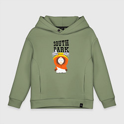 Толстовка оверсайз детская South Park Кенни, цвет: авокадо