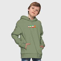 Толстовка оверсайз детская South Park Саус Парк, цвет: авокадо — фото 2
