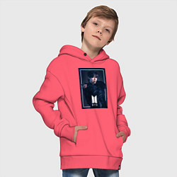 Толстовка оверсайз детская BTS Black Swan, цвет: коралловый — фото 2