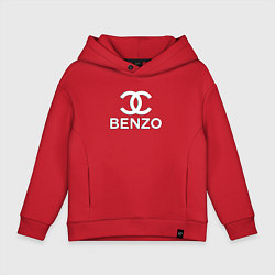 Толстовка оверсайз детская BBT BENZO GANG, цвет: красный