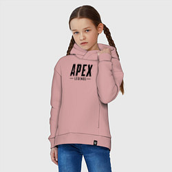 Толстовка оверсайз детская APEX LEGENDS НА СПИНЕ, цвет: пыльно-розовый — фото 2