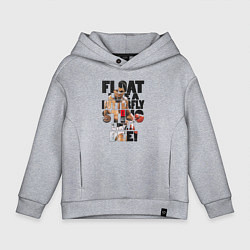 Толстовка оверсайз детская АЛИ, цвет: меланж