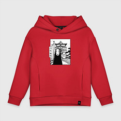 Толстовка оверсайз детская No-Face Spirited Away Ghibli, цвет: красный