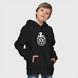 Толстовка оверсайз детская Volkswagen Girl Z, цвет: черный — фото 2
