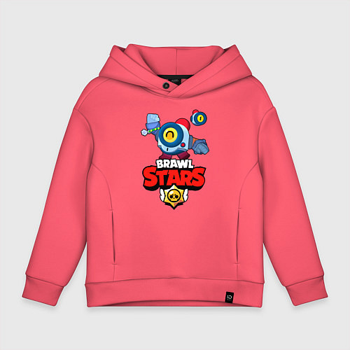 Детское худи оверсайз Nani - Brawl Stars / Коралловый – фото 1