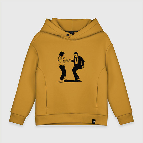 Детское худи оверсайз Грязные танцы Z / Горчичный – фото 1