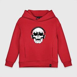 Детское худи оверсайз Skull Music lover
