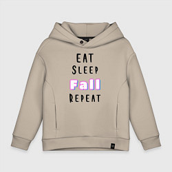 Толстовка оверсайз детская Fall Guys, цвет: миндальный