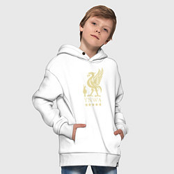 Толстовка оверсайз детская Liverpool FC, цвет: белый — фото 2