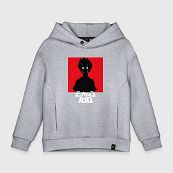 Толстовка оверсайз детская Mob psycho 100 Z, цвет: меланж