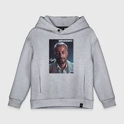 Толстовка оверсайз детская Голяк Brassic Винни, цвет: меланж