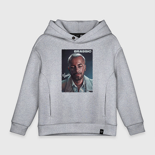 Детское худи оверсайз Голяк Brassic Винни / Меланж – фото 1
