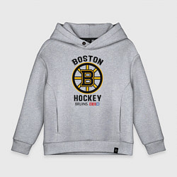 Толстовка оверсайз детская BOSTON BRUINS NHL, цвет: меланж