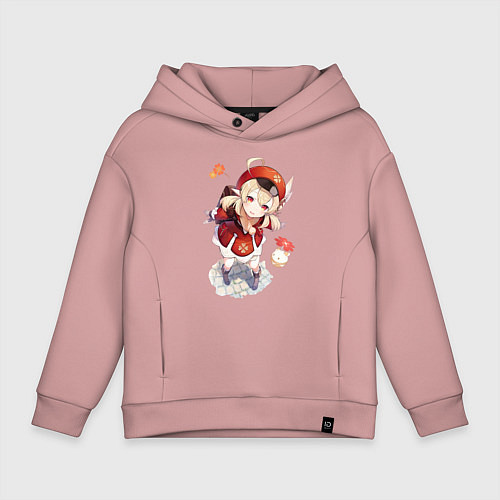 Детское худи оверсайз Милая Кли / Пыльно-розовый – фото 1