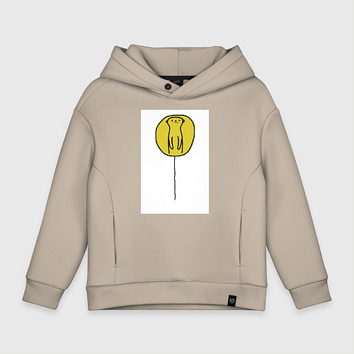 Детское худи оверсайз СУСЛИК / Миндальный – фото 1