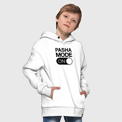 Толстовка оверсайз детская Pasha Mode On, цвет: белый — фото 2