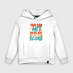 Толстовка оверсайз детская Hit The Score, цвет: белый