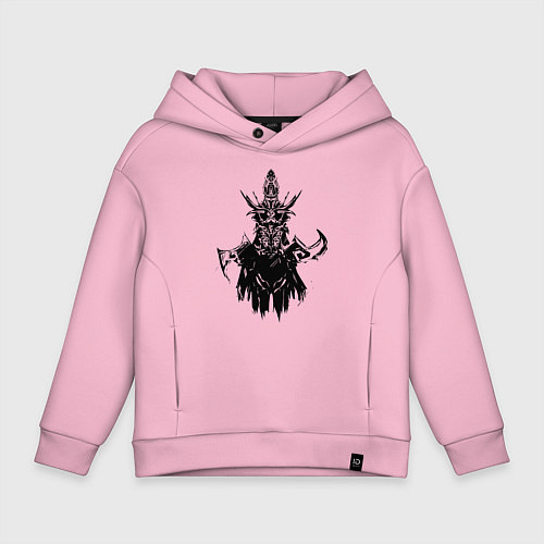 Детское худи оверсайз Мортред Phantom Assasin DOTA2 / Светло-розовый – фото 1