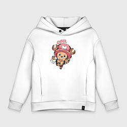 Толстовка оверсайз детская Тони Тони Чоппер One Piece, цвет: белый