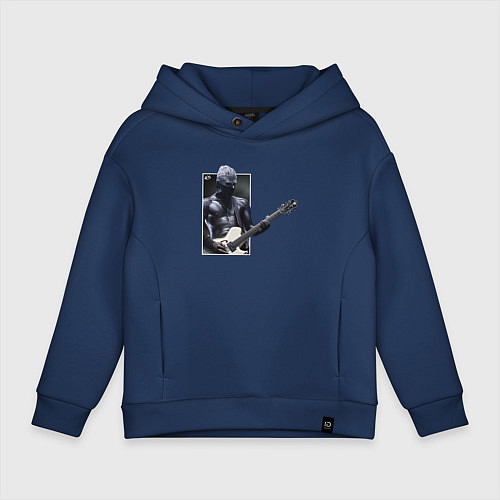 Детское худи оверсайз Уэс / Тёмно-синий – фото 1