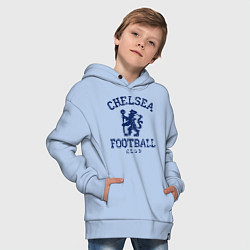 Толстовка оверсайз детская Chelsea FC: Lion, цвет: мягкое небо — фото 2