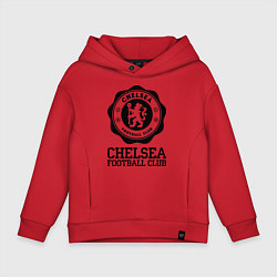 Толстовка оверсайз детская Chelsea FC: Emblem, цвет: красный