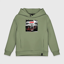 Толстовка оверсайз детская БЛОК АДА - АлисА, цвет: авокадо
