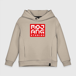 Толстовка оверсайз детская Mojang Studios, цвет: миндальный
