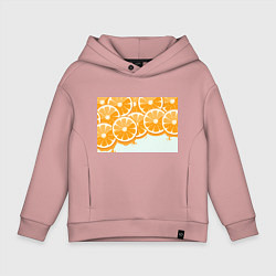 Толстовка оверсайз детская АПЕЛЬСИН ORANGE, цвет: пыльно-розовый