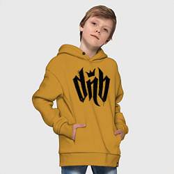 Толстовка оверсайз детская DnВ, цвет: горчичный — фото 2