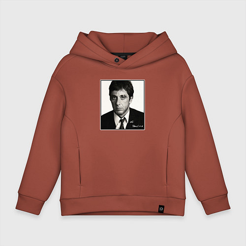 Детское худи оверсайз Аль Пачино Al Pacino / Кирпичный – фото 1