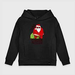 Толстовка оверсайз детская СТИШОК РАССКАЖИ!, цвет: черный