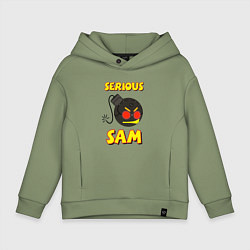 Детское худи оверсайз Serious Sam Bomb Logo