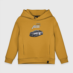 Толстовка оверсайз детская Audi TT ABT autotuning, цвет: горчичный