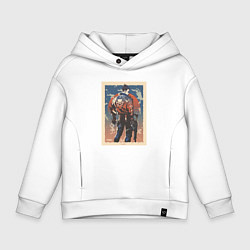Толстовка оверсайз детская Yoru art, цвет: белый