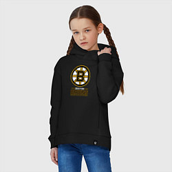 Толстовка оверсайз детская Boston Bruins , Бостон Брюинз, цвет: черный — фото 2