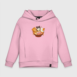 Детское худи оверсайз Kawaii Cat Ramen