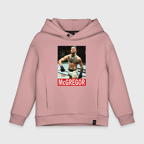 Детское худи оверсайз Конор МакГрегор McGregor / Пыльно-розовый – фото 1