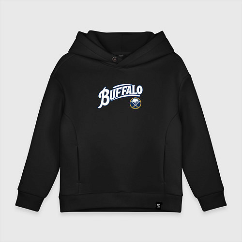 Детское худи оверсайз Баффало Сейберз , Buffalo Sabres / Черный – фото 1