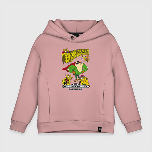 Детское худи оверсайз Booger boy / Пыльно-розовый – фото 1