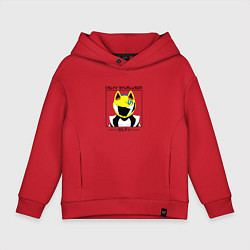 Толстовка оверсайз детская Дюрарара, Селти Стурлусон, цвет: красный