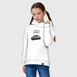 Толстовка оверсайз детская Audi Prestige Concept, цвет: белый — фото 2