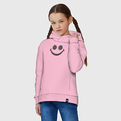 Толстовка оверсайз детская Smile Volleyball, цвет: светло-розовый — фото 2