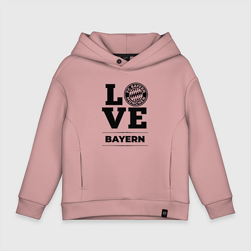 Детское худи оверсайз Bayern Love Классика / Пыльно-розовый – фото 1