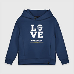 Толстовка оверсайз детская Valencia Love Classic, цвет: тёмно-синий